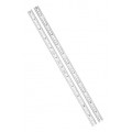 Starrett C316R-12 Full Flexible Steel Rule with Inch Graduations, 16R, 12&amp;quot;-