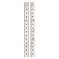 Starrett C330-150 W/SLC Full Flexible Steel Rule with Standard Letter of Certification, 150 mm, 12.7 mm-
