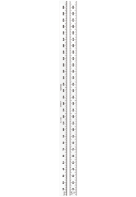 Starrett C330-300 Full-Flexible Steel Rule with Millimeter Graduations, 300 mm-