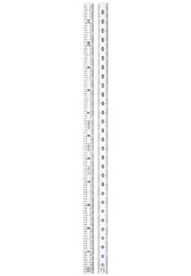 Starrett C334-300 Full-Flexible Steel Rule - Millimeter and Inch Graduations, 300mm to 11-3/4&amp;quot;, 12.7mm-