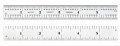 Starrett C604R-6 Spring-Tempered Steel Rule, 6&amp;quot; with inch graduations-