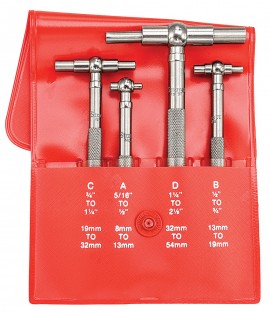 Starrett S579GZ Telescoping Gauge Set, 0.313 to 2.125&quot;-