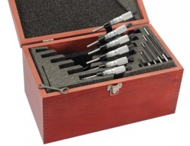 Starrett ST436.1CXRLZ Outside Micrometer Set, 0 to 6&amp;quot;-