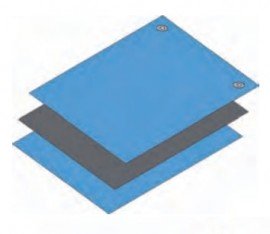 ACL Staticide 6265RBM2448 ESD Workstation Mat, triple-layer, 24 x 38"-