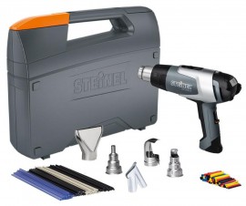 Steinel HL 2020 E Professional Silver Anniversary Heat Gun Kit, 120 to 1150&amp;deg;F, 4/4 to 8/6 to 13 CFM-