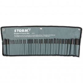 Storm 3S301B Transfer Punch Set, 32-pack, 3/32 to 1"-