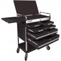 Sunex 8045BK Service Cart with flip top lid, 5-drawer-