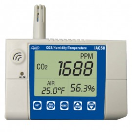 Supco IAQ50 Stationary CO&lt;sub&gt;2&lt;/sub&gt; Monitor, wall mounted for air testing-