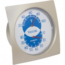 Taylor 5504 Dial Thermometer/Hygrometer, 10 to 80%-