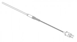 TEMPCO 232-JSU-XX3-002E-014-X MGO 232 Teflon Wire Thermocouple, 1400&amp;deg;F, single-ungrounded-