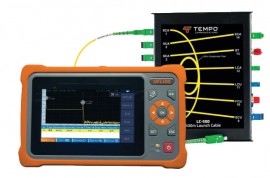 Tempo OFL100-CBL500 Optical Time-Domain Reflectometer with NA Power Supply and 1640&#039; Launch Cable-