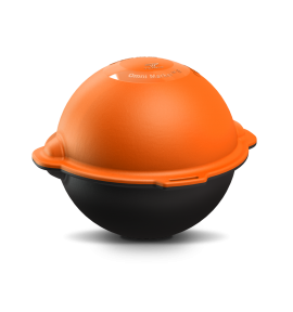 Tempo OM-02 Omnimarker II Underground Utility Marker Ball, orange/black, CATV, 77 kHz-