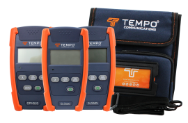 Tempo SMMMKIT-M Optical Power Meter and Stabilized Light Source Kit, OPM520, SLS520, and SLS525-
