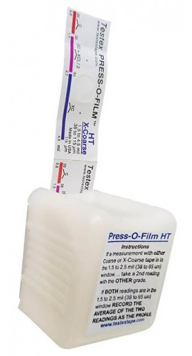 Testex X-COARSE PLUS METALIZED Press-O-Film Metalized Replica Tape, X-Coarse Plus Grade, 50 Piece Roll-