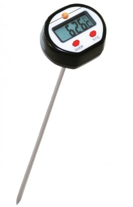 Testo 0560-1110 Immersion and Penetration Thermometer, 4.88&amp;quot;-