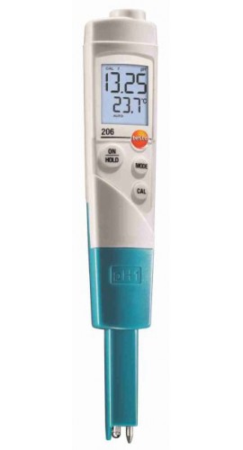 Testo 206 Compact pH Tester for Liquids, pH1-