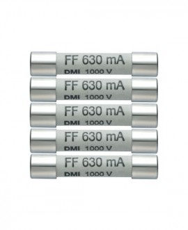Testo 0590 0006 Spare Fuses, set of 5, 630mA/1000V-