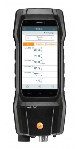 Rental - Testo 300 Smoke Edition Combustion Analyzer Kit with Bluetooth, 4000 ppm-