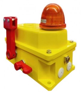 Thermo Scientific SPS-2E-3-4X-NPT- LT/24V/FR Safety Cable Pull Switch with 24 V DC flashing red light, 2 SPDT, NEMA 4X-