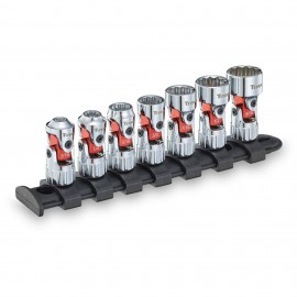 Titan 66860 Universal Socket Set, 1/4&amp;quot; Drive, 7-piece-