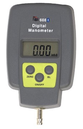 TPI 608BT Digital Manometer with Bluetooth, &amp;plusmn;150 mbar-
