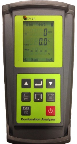 TPI 717A740 Flue Gas Analyzer with Smart Sensors and IR Printer-