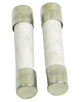 TPI A105 Ceramic Fuses for TPI FTLK Series Fused Test Leads, 5 A, 2-Pack-