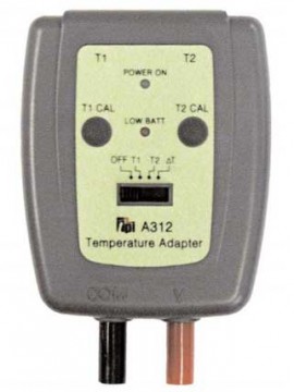 TPI A312 Dual Input K-Type Temperature Adapter, -50 to 1,800&amp;deg;F-