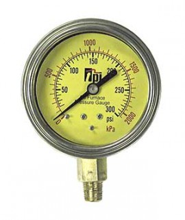 TPI A790 Pressure Gauge, 0 to 300 psi-
