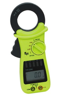 TPI 296 Digital Clamp Meter with Digital Multimeter Functions, DC 600V/AC 700A-