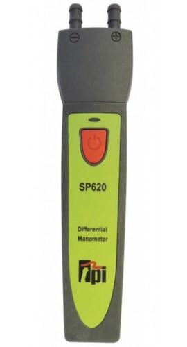 TPI SP620 Smart Probe Dual Input Differential Pressure Meter, -150 to 150mbar (-60 to 60inH20)-