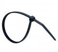 Cole-Parmer 06842-13 40 Pound Nylon Cable Zip Ties, 12.0" L, Black; 100/CS-
