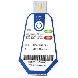 Traceable 18004-02 ONE Single Use USB Temperature Data Loggers, -4 to 5&amp;deg;F, 40-pack-