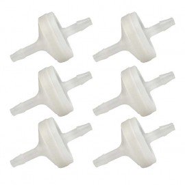 Traceable 3295 Chemical-Resistant Check Valves, 0.125&quot;, 6-Pack-