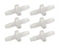 Traceable 3297 Chemical-Resistant Check Valves, 0.25&quot;, 6-Pack-