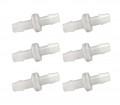 Traceable 3298 Chemical-Resistant Check Valves, 0.375&quot;, 6-Pack-