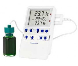 Traceable 6408 Platinum High-Accuracy Freezer Thermometer with bottle probe-