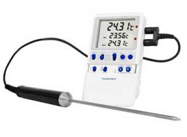 Traceable 6410 Platinum High-Accuracy Freezer Thermometer with stainless steel probe-