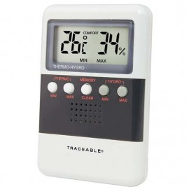 Traceable 98766-84 Thermo-Hygrometer with memory and calibration, 25 to 95%, 32 to 122&amp;deg;F-