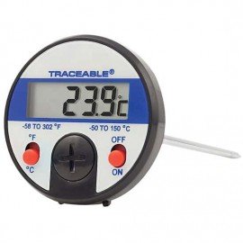 Traceable 98767-41 Jumbo-Display Thermometer with calibration, -58 to 302&amp;deg;F-