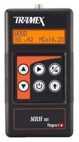 Tramex MRH3 Moisture and Relative Humidity Meter, 0 to 100%, 1&amp;frac14;&amp;quot;-
