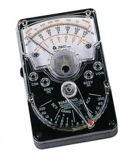 Triplett 310-C Hand-Sized VOM with Polarity Reversing Switch, 600 VAC/VDC, 0.6 A DC-