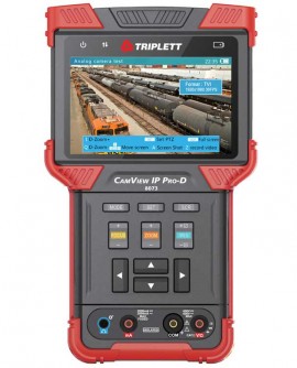 Triplett CamView IP Pro-D Camera Tester, SD/AHD/AHD 2.0/HD-CVI 2.0/HD-CVI 3.0/HD-TVI 2.0/HD-TVI 3.0/IP/H.264/H.265-