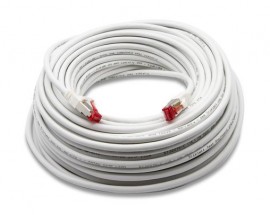 Triplett CAT6A 10 GBPS Professional Grade Patch Cable, 100', white-