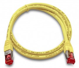 Triplett CAT6A-3YL CAT6A 10GBPS Professional Grade Patch Cable, SSTP, 26 AWG, 3', yellow-