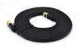 Triplett CAT7-100BK CAT7 SF/FTP Shielded Patch Cable, 100', black-