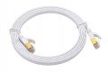 Triplett CAT7-100WH CAT7 SF/FTP Shielded Patch Cable, 100', white-