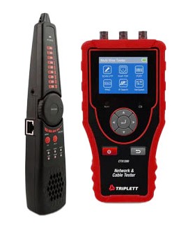 Triplett CTX1200 Network and Cable Tester with probe, 2.4&amp;quot;, 320 x 240-