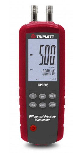 Triplett DPR305 Differential Pressure Manometer, 5 psi-