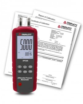 Triplett DPR305-NIST Differential Pressure Manometer, 5 psi-